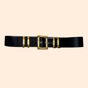 Escada Vintage Gold Buckle Belt